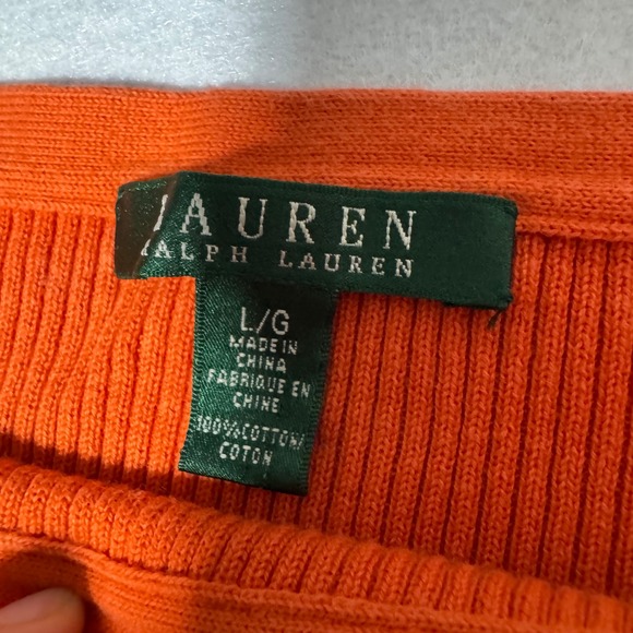 Lauren Ralph Nautical Striped Knitwear Boat Neck Long Sleeve Sweater Cotton - Picture 3 of 8